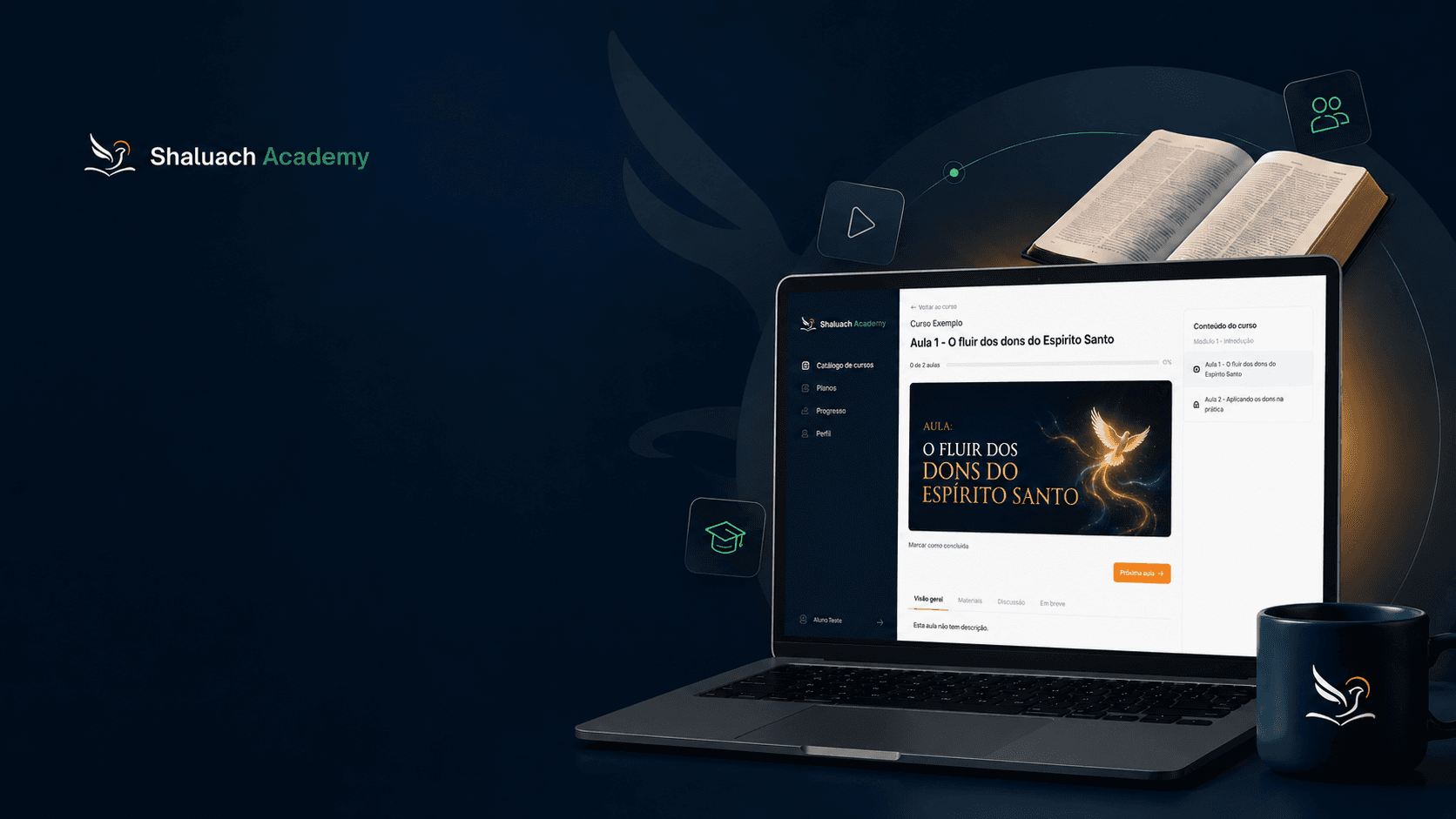 Shaluach Academy — plataforma de cursos